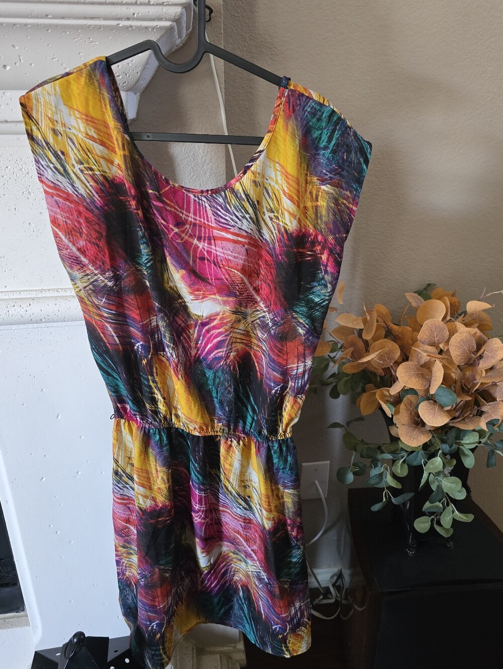 Speechless- Multicolor Abstract Print Sleeveless Women’s Dress Sz.L Y2k Vintage